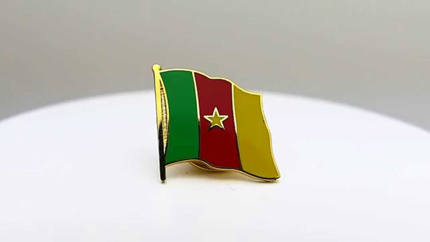 Cameroun - Pin's drapeau 2 x 2 cm