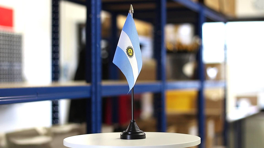 Argentinien - Tischflagge 10 x 15 cm