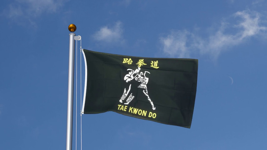 Taekwondo Tae Kwon Do - Flagge 90 x 150 cm