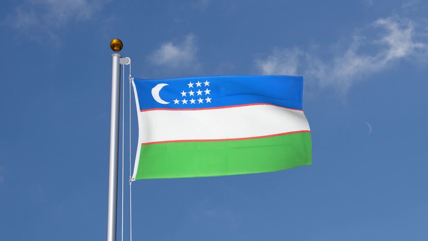 Uzbekistan - 3x5 ft Flag