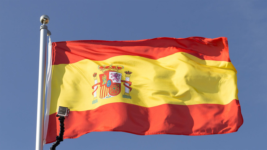 Spanien mit Wappen - Flagge 90 x 150 cm