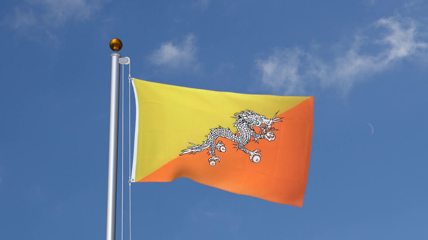 Bhutan - Flagge 90 x 150 cm