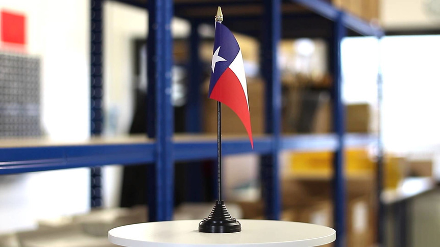 Texas - Mini drapeau de table 10 x 15 cm