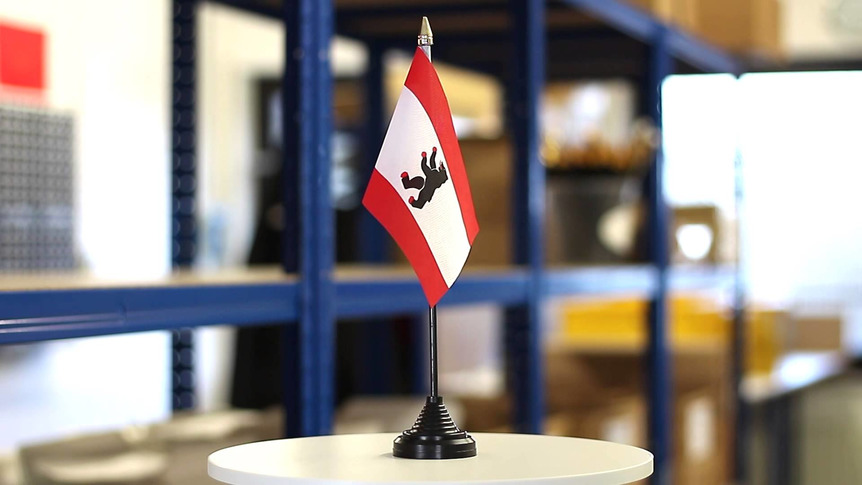 Berlin - Mini drapeau de table 10 x 15 cm