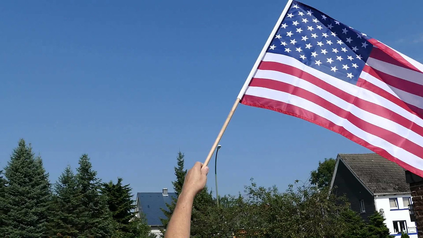 USA - Hand Waving Flag PRO 2x3 ft