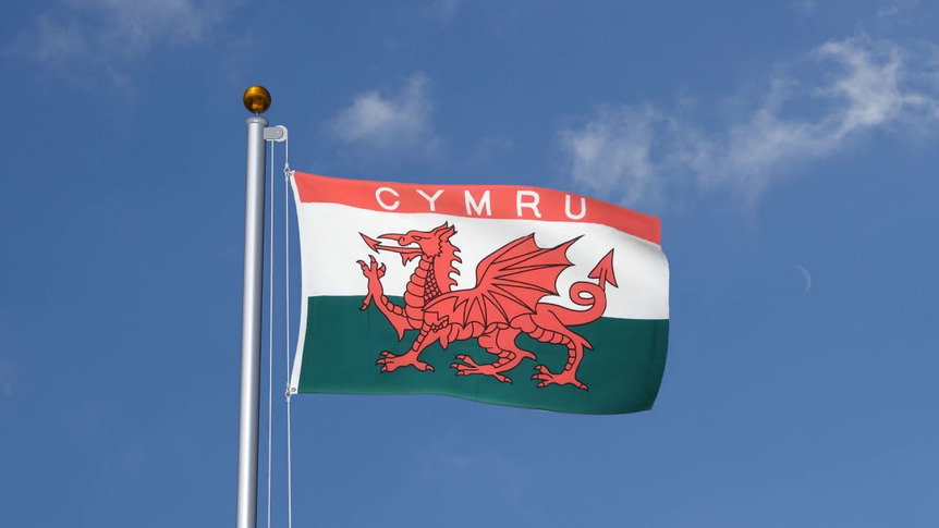 Wales CYMRU - Flagge 90 x 150 cm