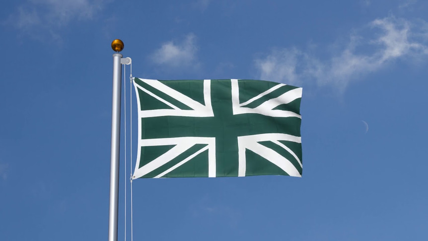Union Jack green - 3x5 ft Flag