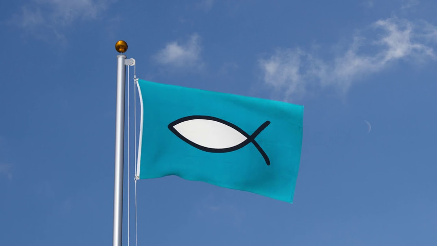 Christian Fish - 3x5 ft Flag
