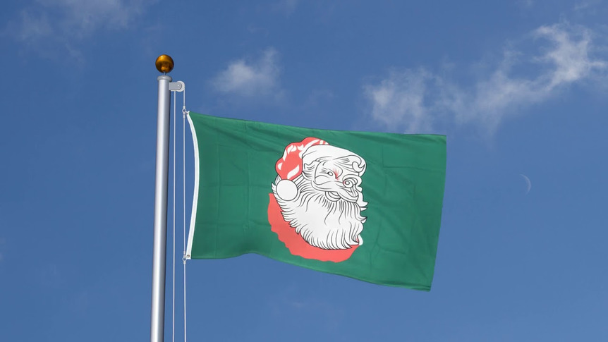 Weihnachtsmann - Flagge 90 x 150 cm