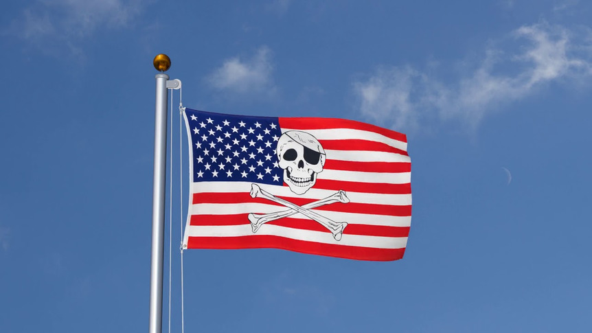 USA Pirat - Flagge 90 x 150 cm