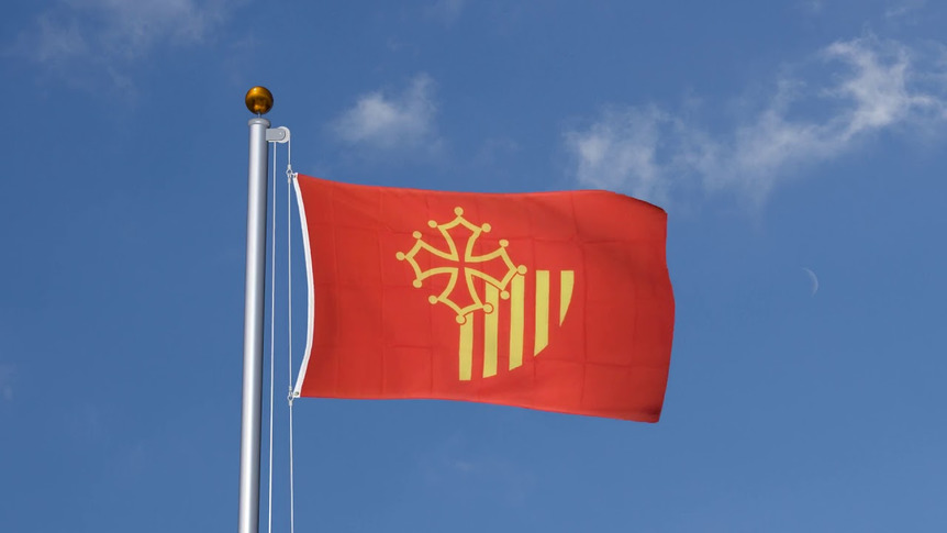 Languedoc Roussillon - Flagge 90 x 150 cm