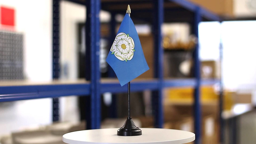Yorkshire nouveau - Mini drapeau de table 10 x 15 cm