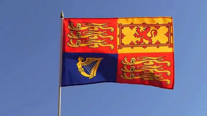 Great Britain Royal - Hand Waving Flag 12x18"