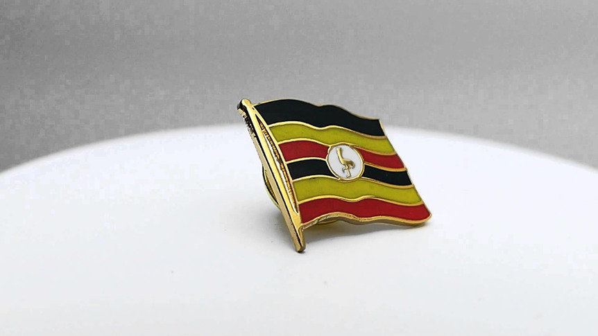 Ouganda - Pin's drapeau 2 x 2 cm