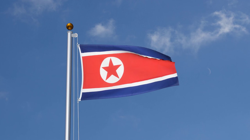 Corée du Nord - Drapeau 90 x 150 cm