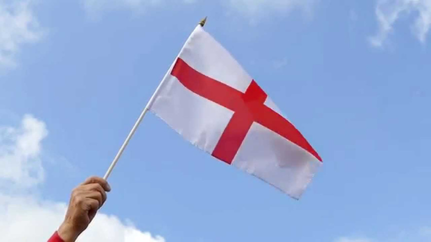 England St. George - Stockflagge 30 x 45 cm