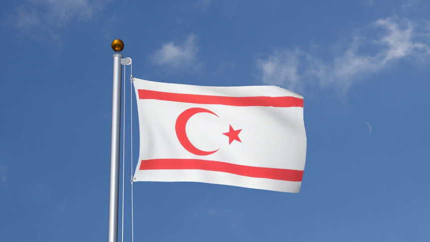 Nordzypern - Flagge 90 x 150 cm