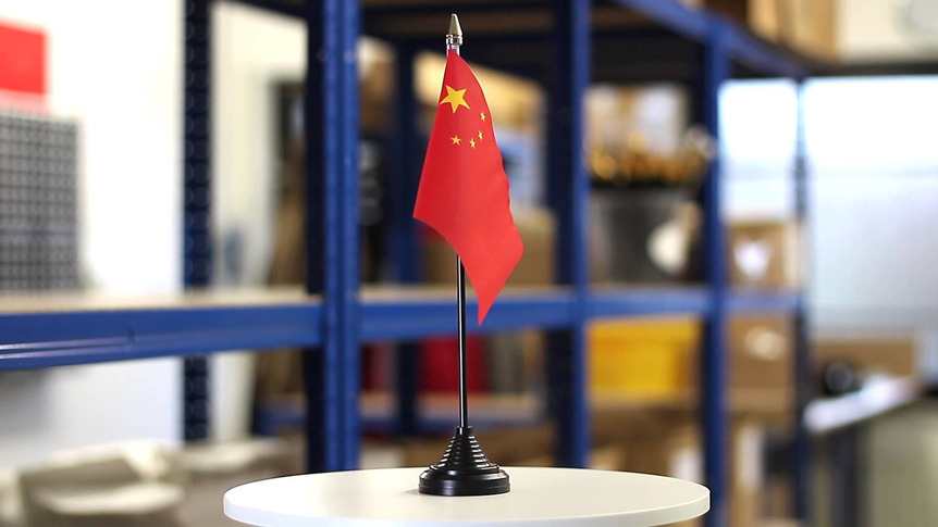 Chine - Mini drapeau de table 10 x 15 cm