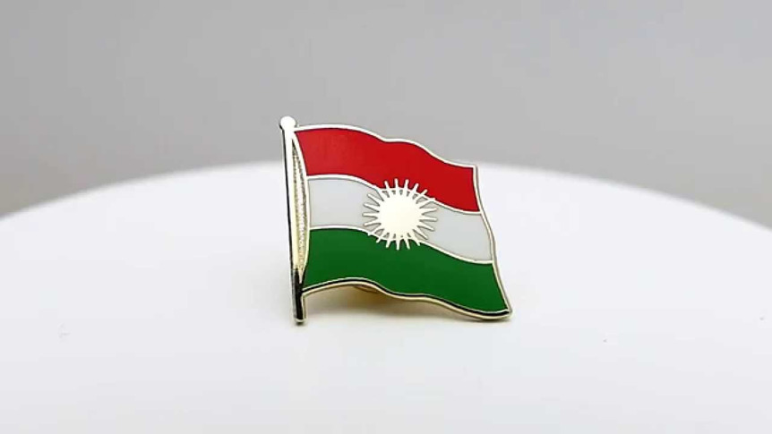 Kurdistan - Flaggen Pin 2 x 2 cm
