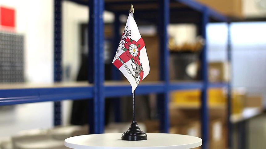 Northamptonshire - Mini drapeau de table 10 x 15 cm