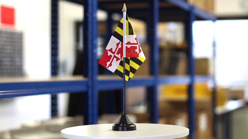 Maryland - Tischflagge 10 x 15 cm