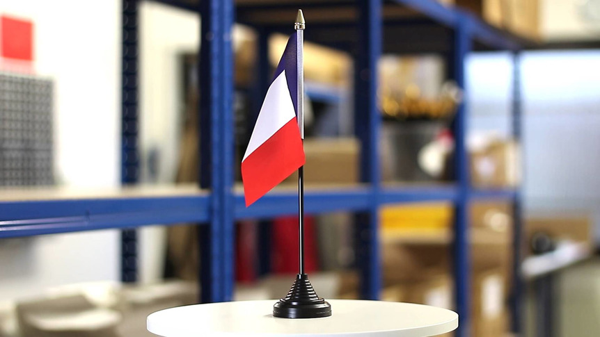 France - Mini drapeau de table 10 x 15 cm