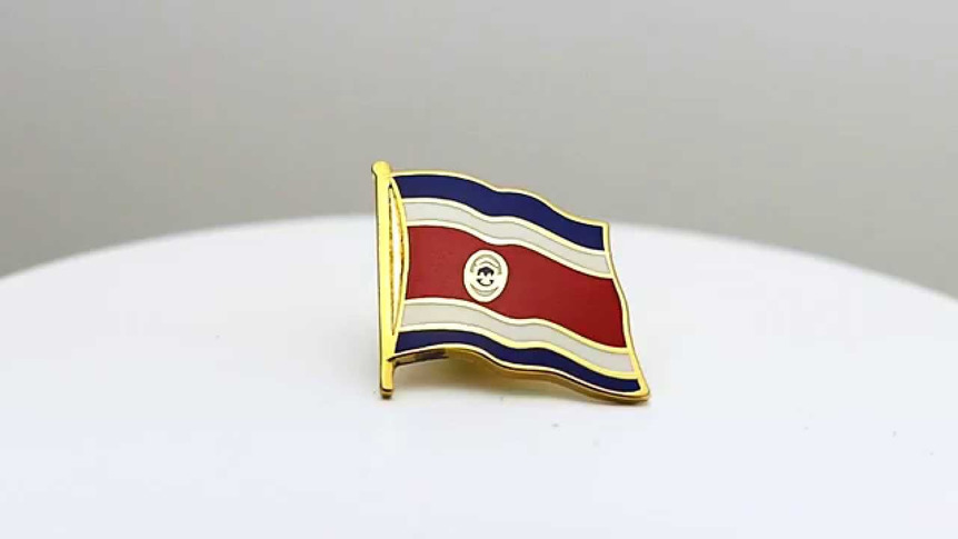 Costa Rica - Flaggen Pin 2 x 2 cm