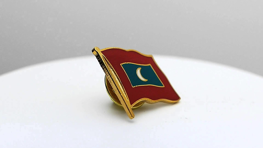 Malediven - Flaggen Pin 2 x 2 cm