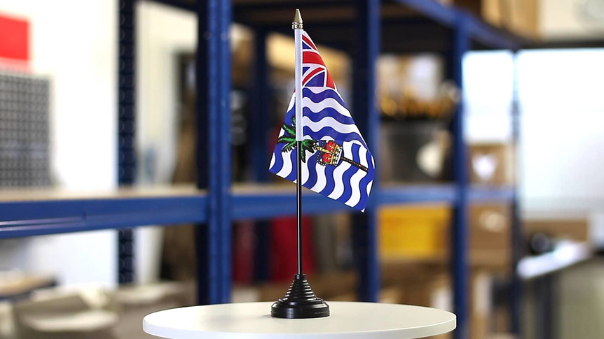 Territoire britannique de l'océan Indien - Mini drapeau de table 10 x 15 cm