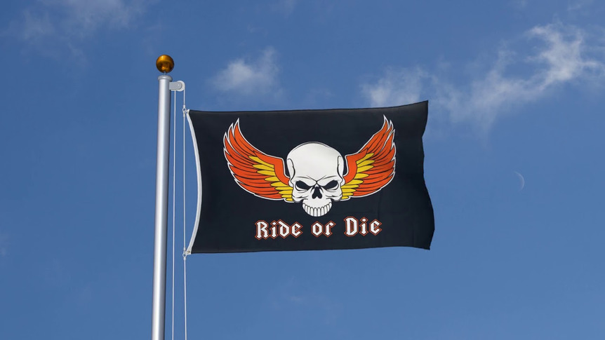 Pirate Ride or Die - Drapeau 90 x 150 cm