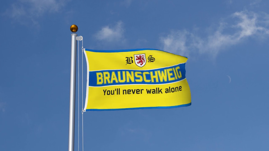 Braunschweig You'll never walk alone - Flagge 90 x 150 cm