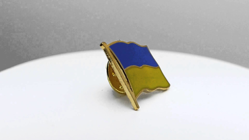 Ukraine - Flaggen Pin 2 x 2 cm