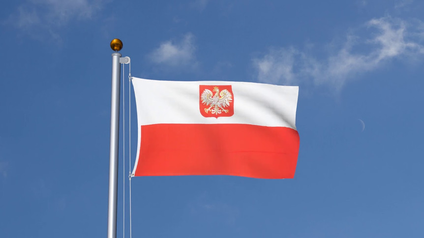 Polen Adler - Flagge 90 x 150 cm