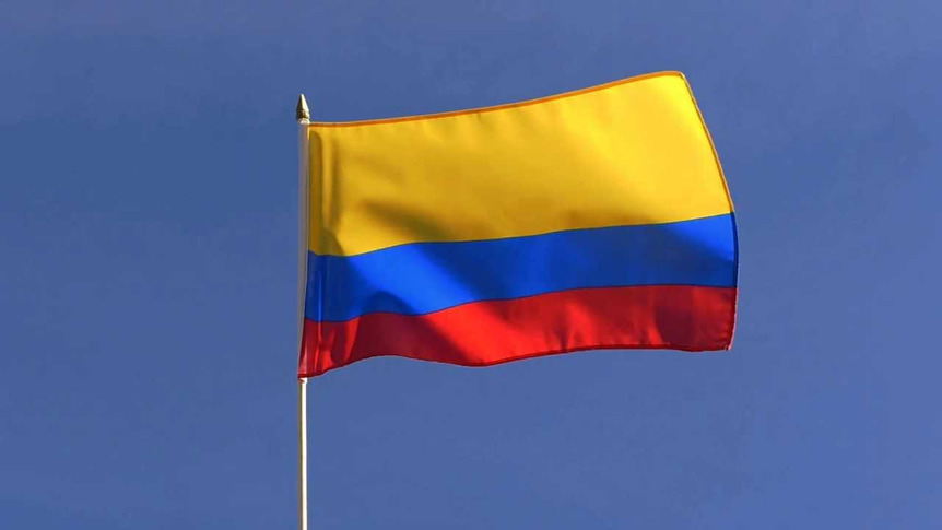 Kolumbien - Stockflagge 30 x 45 cm