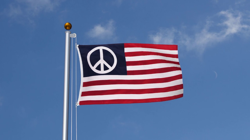 USA Peace - Flagge 90 x 150 cm