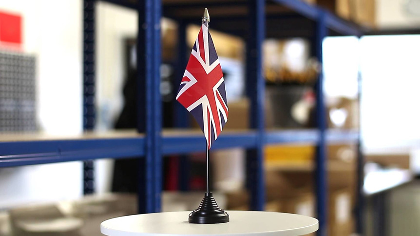 Royaume-Uni - Mini drapeau de table 10 x 15 cm