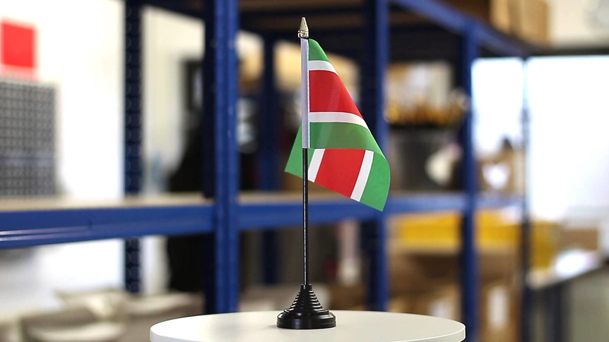 Suriname - Mini drapeau de table 10 x 15 cm