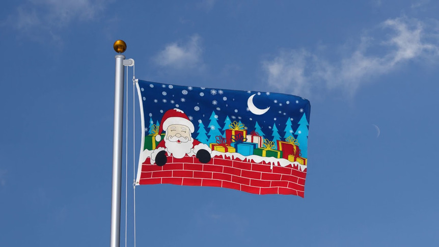 Christmas Eve Santa - 3x5 ft Flag