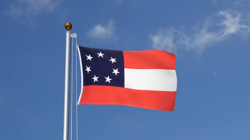 USA Südstaaten Stars and Bars 1861 - Flagge 90 x 150 cm