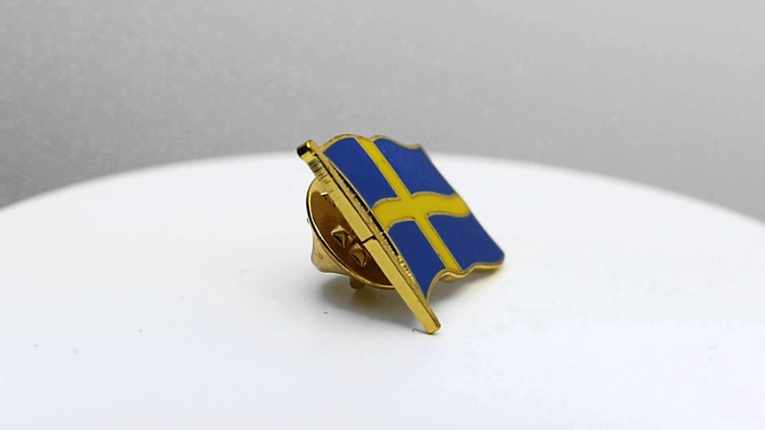 Schweden - Flaggen Pin 2 x 2 cm