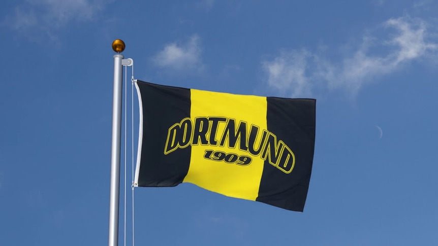 Dortmund 1909 with three vertical stripes - 3x5 ft Flag