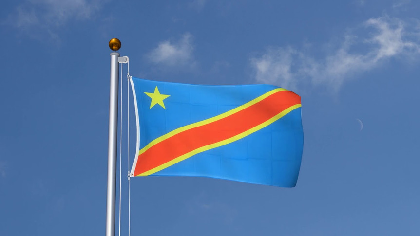 Demokratische Republik Kongo - Flagge 90 x 150 cm