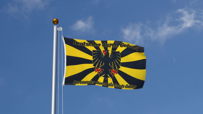 Dortmunder durch die Gnade Gottes - Flagge 90 x 150 cm