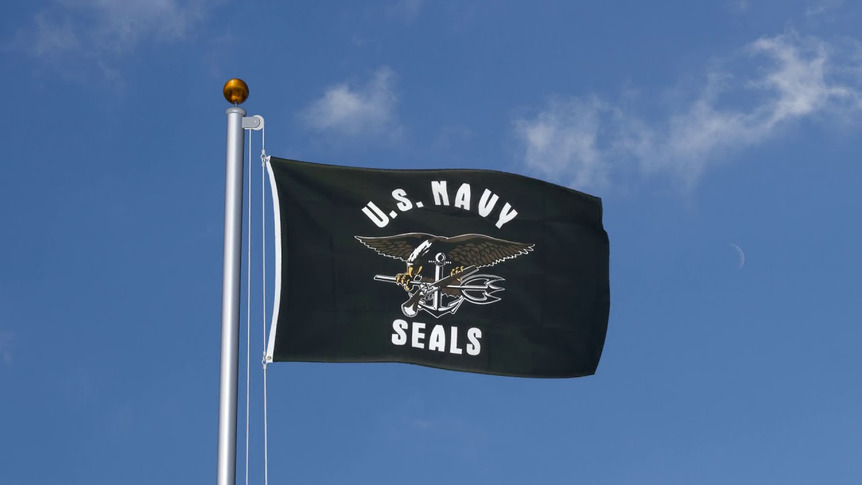 USA Etats-Unis Navy Seals - Drapeau 90 x 150 cm