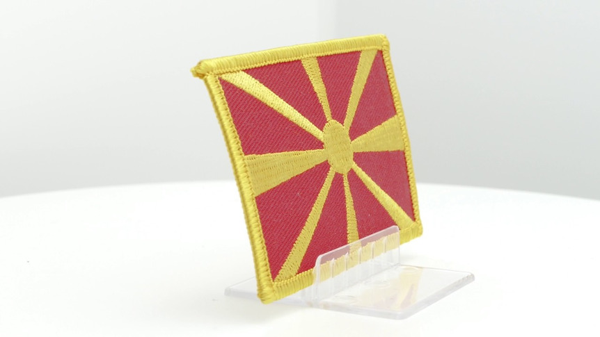Mazedonien - Aufnäher 6 x 8 cm