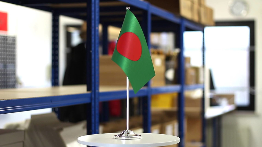 Bangladesh - Satin Table Flag 6x9"