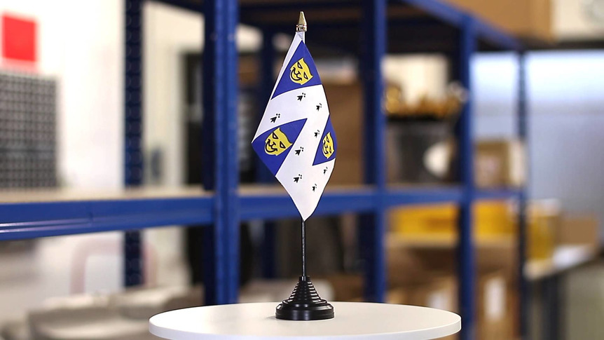Shropshire - Mini drapeau de table 10 x 15 cm