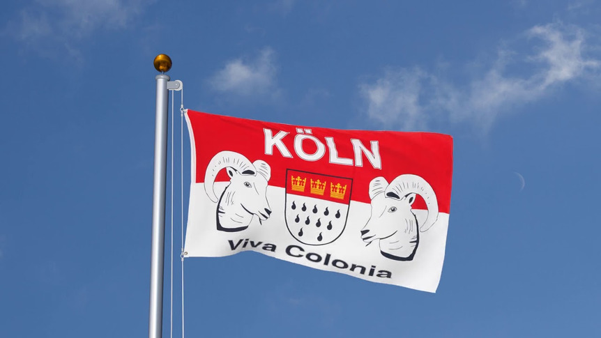 Köln Viva Colonia - Flagge 90 x 150 cm