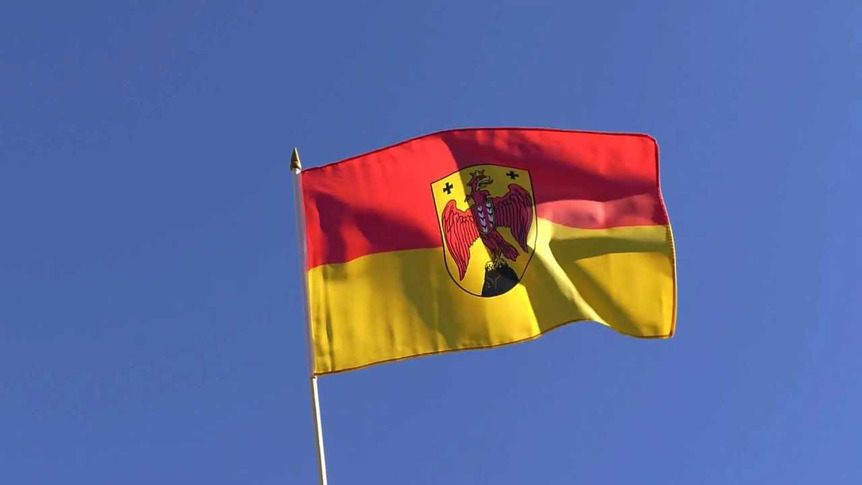Burgenland - Hand Waving Flag 12x18"