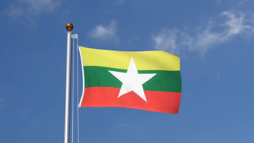 Myanmar - Flagge 90 x 150 cm